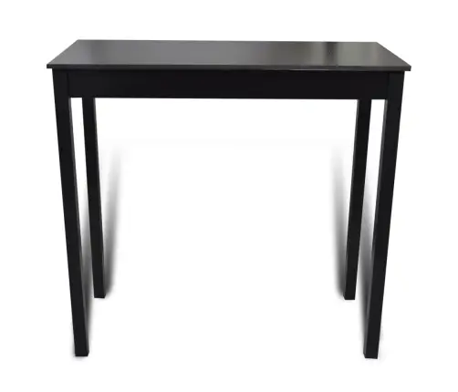 Bāra Galds Ar 2 Bāra Krēsliem Melns