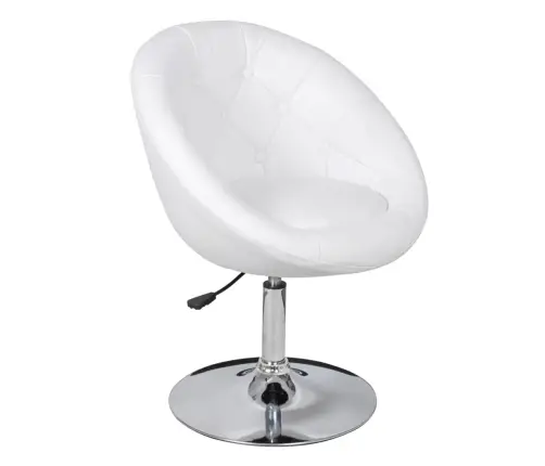 Baro Taburetė, Baltos Spalvos, Dirbtinė Oda