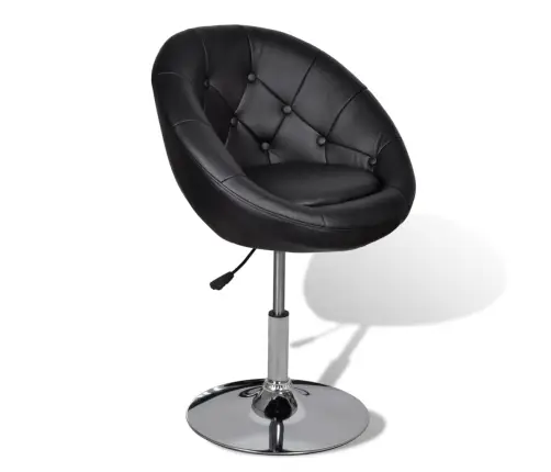 Bāra Krēsls, Melna Mākslīgā Āda Vidaxl