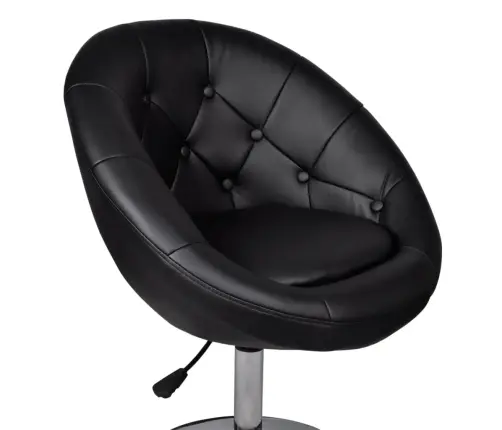 Bāra Krēsls, Melna Mākslīgā Āda Vidaxl