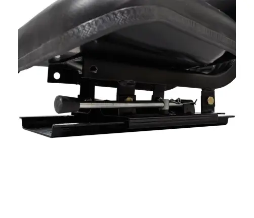 Traktora Sēdeklis Ar Atzveltni, Melns Vidaxl