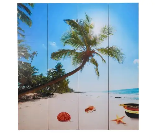 Istabas Aizslietnis, 160X170 Cm, Saliekams, Pludmales Ainava Vidaxl