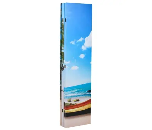 Istabas Aizslietnis, 200X170 Cm, Saliekams, Pludmales Ainava  Vidaxl