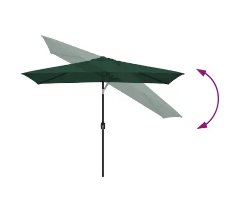 Saulessargs 2 X 3 M, Zaļš, Taisnstūra Formā Vidaxl