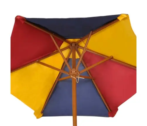 Laste Piknikulaud Pinkide Ja Päevavarjuga, Mitmevärviline Laste Piknikulaud Pinkide Ja Päevavarjuga, Mitmevärviline