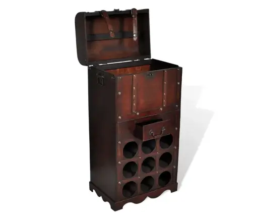 Puidust Veiniriiul 9 Pudelile, Hoiulaekaga