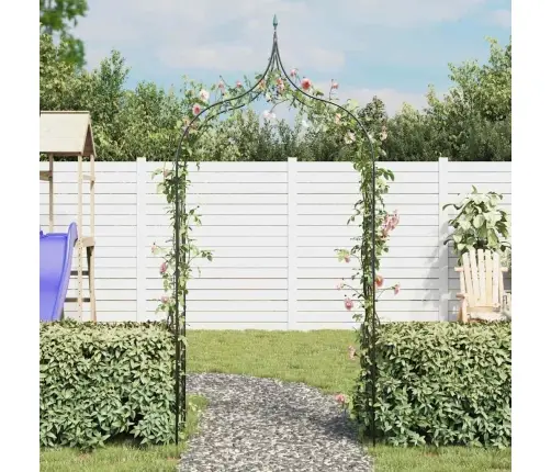 Dārza Arka Ar Pīķa Dizainu Vīteņaugiem, Tumši Zaļa