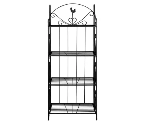 Tērauda Plaukts Augiem Melns Tērauda Plaukts Augiem Melns