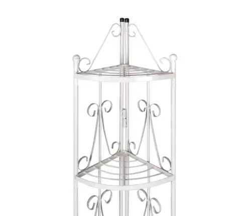 Stūra Tērauda Plaukts Augiem Balts 36 X 160 Cm