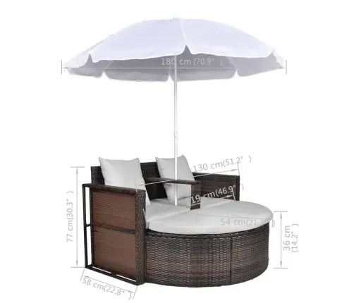 Aiavoodi Varikatusega, Pruun, Polürotang