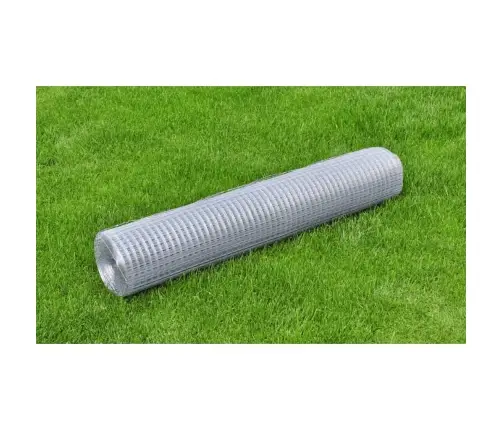 Stiepļu Žogs, Cinkots Tērauds, 25X1 M, Sudraba Krāsā Vidaxl