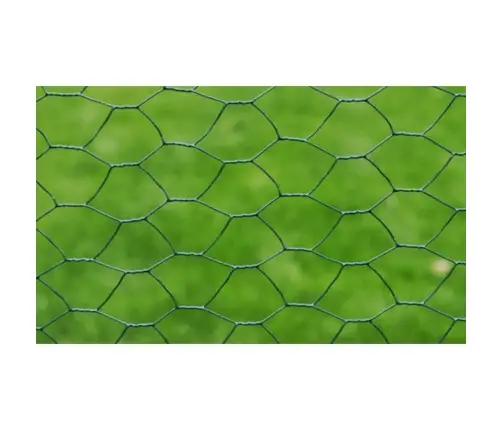Stiepļu Žogs Ar Pvc Pārklājumu, 25X0,5 M, Zaļš Vidaxl