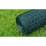 Stiepļu Žogs Ar Pvc Pārklājumu, 25X0,5 M, Zaļš Vidaxl