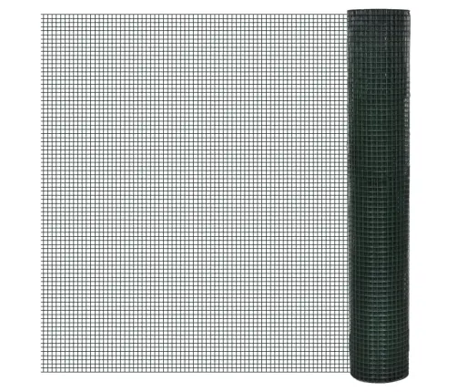 Vielinis Tinklas Viščiukams Su Pvc Danga, Žalias, 25X1M