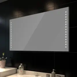 Vannas Istabas Spogulis Ar Led Gaismiņām 100 X 60 Cm (Gar X Aug)