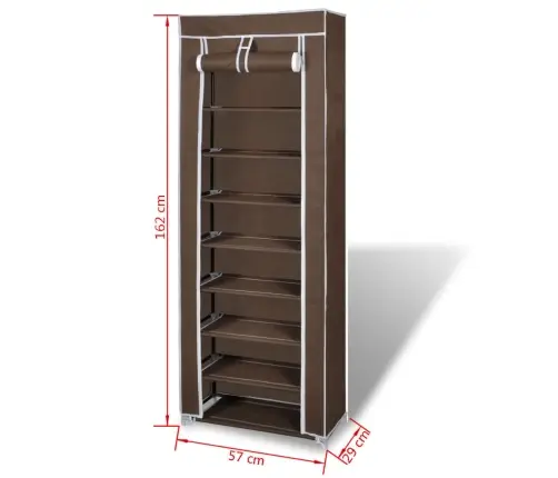 Kangast Kingakapp 57 X 29 X 162 Cm Pruun