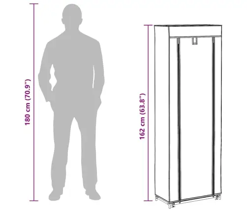 Kangast Kingakapp 57 X 29 X 162 Cm Pruun