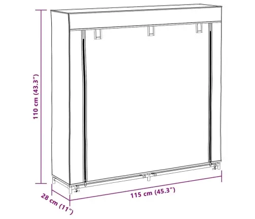 Kangast Kingakapp Kattega 115 X 28 X 110 cm Must