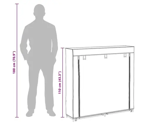 Kangast Kingakapp Kattega 115 X 28 X 110 cm Must