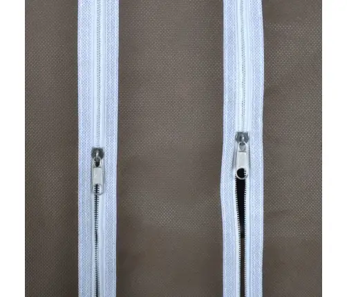 Skapis Ar Nodalījumiem Un Pakaramo Stieņiem, Brūns Audums   Vidaxl