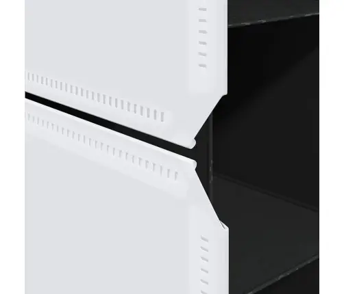 Kapp 9 Sektsiooniga, Must Ja Valge, 109X36,5X143 Cm