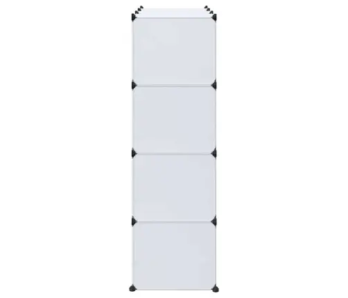Moduļu Skapis Ar 9 Plauktiem, 109X36,5X143 Cm, Balts  Vidaxl