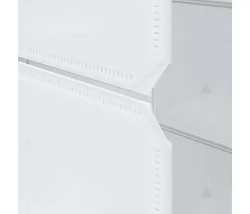 Moduļu Skapis Ar 9 Plauktiem, 109X36,5X143 Cm, Balts  Vidaxl