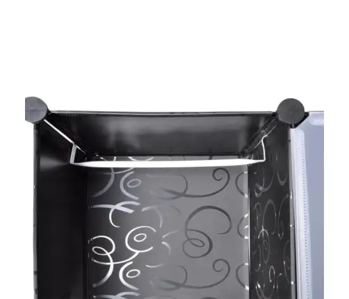 Modulaarne Kapp 14 Sektsiooni Must Ja Valge 37 X 146 X 180,5 Cm