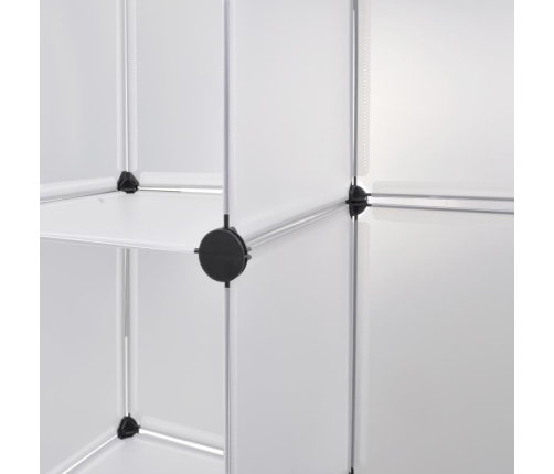 Modulinė Spinta, 18 Skyrių, Balta 37 X 146 X 180,5 Cm