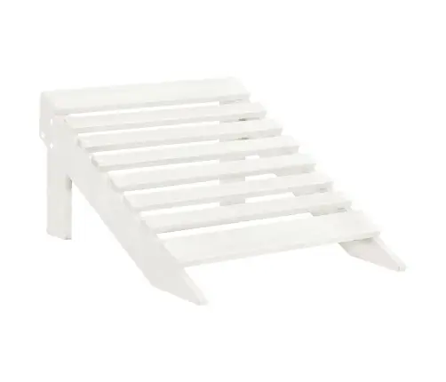 Sodo Kėdė Su Atrama Kojoms, Balta, Medinė Sodo Kėdė Su Atrama Kojoms, Balta, Medinė