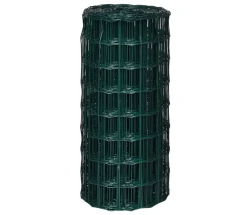 Euro Stiepļu Žogs, Tērauds, 10X0,8 M, Zaļš Vidaxl