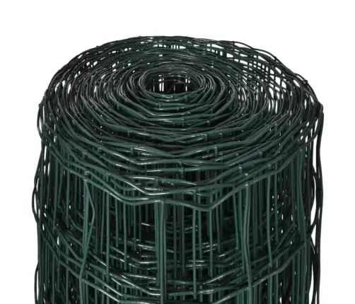 Euro Stiepļu Žogs, Tērauds, 10X1,0 M, Zaļš Vidaxl