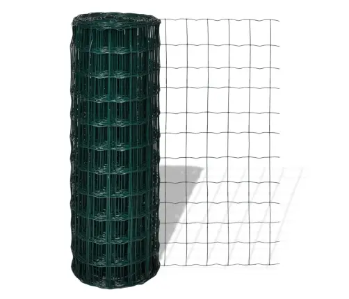 Eiropas Žogs Zaļa 1000 X 180 Cm Pvc Pārklāts Dzelzs Vidaxl