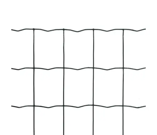 Euro Stiepļu Žogs, Tērauds, 25X0,8 M, Zaļš Vidaxl