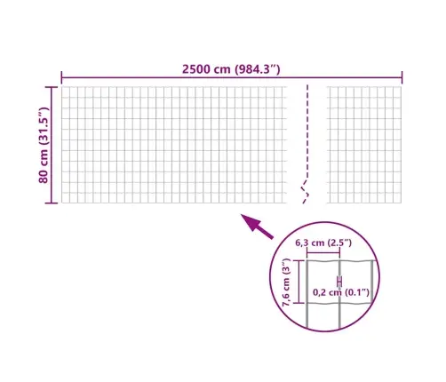Euro Stiepļu Žogs, Tērauds, 25X0,8 M, Zaļš Vidaxl