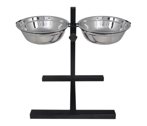 Reguleeritavad Koerakausid Statiivil 2 X 4,1 L Roostevaba Teras