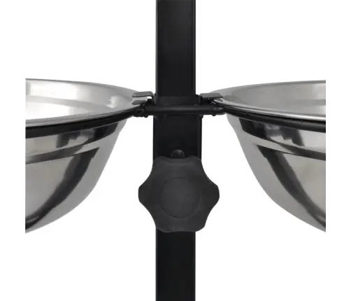 Reguleeritavad Koerakausid Statiivil 2 X 4,1 L Roostevaba Teras