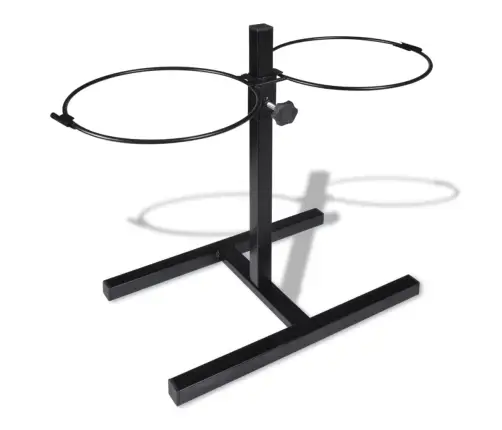 Reguleeritavad Koerakausid Statiivil 2 X 4,1 L Roostevaba Teras