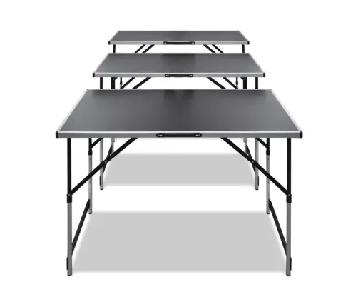 Darba Galdi, 3 Gab., Saliekami, Regulējami Augstumā  Vidaxl