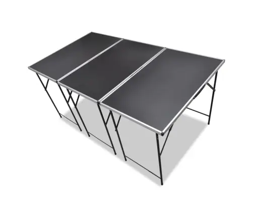 Darba Galdi, 3 Gab., Saliekami  Vidaxl