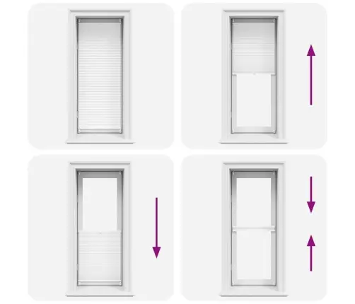 Plisē Žalūzijas 40X100Cm Baltas Gofrētas