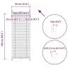 Plisseekardin 60 X 100 Cm Valge