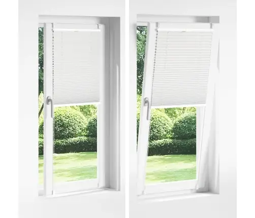 Plisē Žalūzijas 60 X 125 Cm Baltas Gofrētas