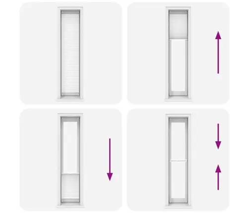 Plisseekardin 60 X 200 Cm Valge