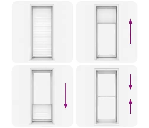 Plisseekardin 80 X 200 Cm Valge