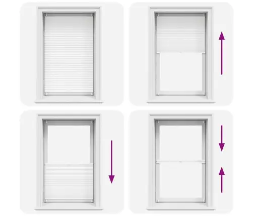 Plisē Žalūzijas 90X125Cm Baltas Gofrētas