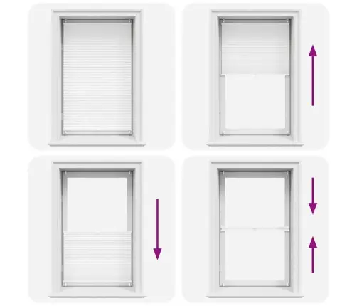 Plisē Žalūzijas 90 X 150 Cm Baltas Gofrētas