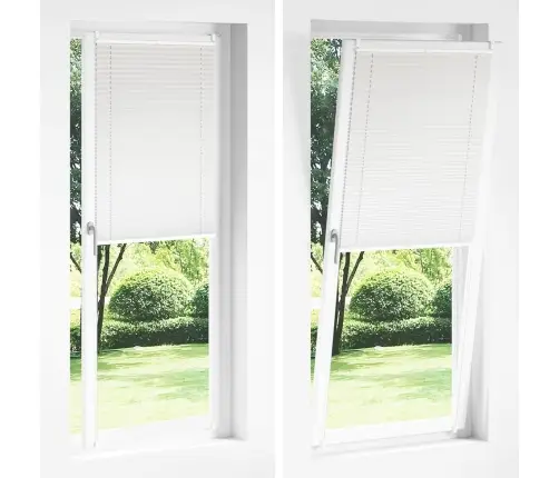 Plisseekardin 100 X 200 Cm Valge