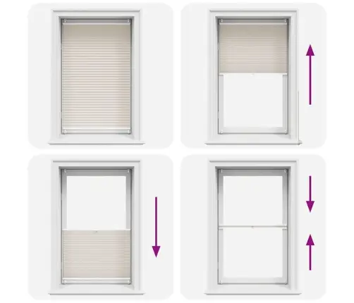 Plisuotos Žaliuzės, 90 X 100 cm Kreminės