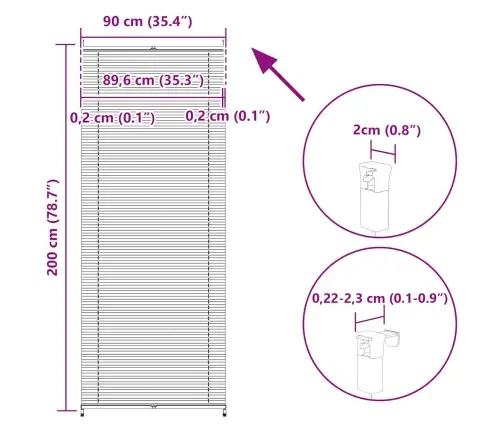 Bēšas Plisē Žalūzijas 90X200Cm Bēšas Plisē Žalūzijas 90X200Cm